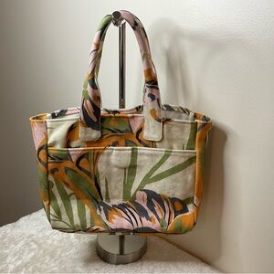 Vince Camuto Floral Canvas Tote Bag